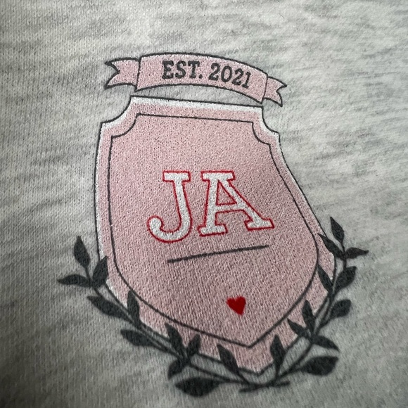 BRUNETTE THE LABEL xJILLY ACADEMY BIG SISTER CREW NECK SWEATSHIRT - Picture 6 of 7